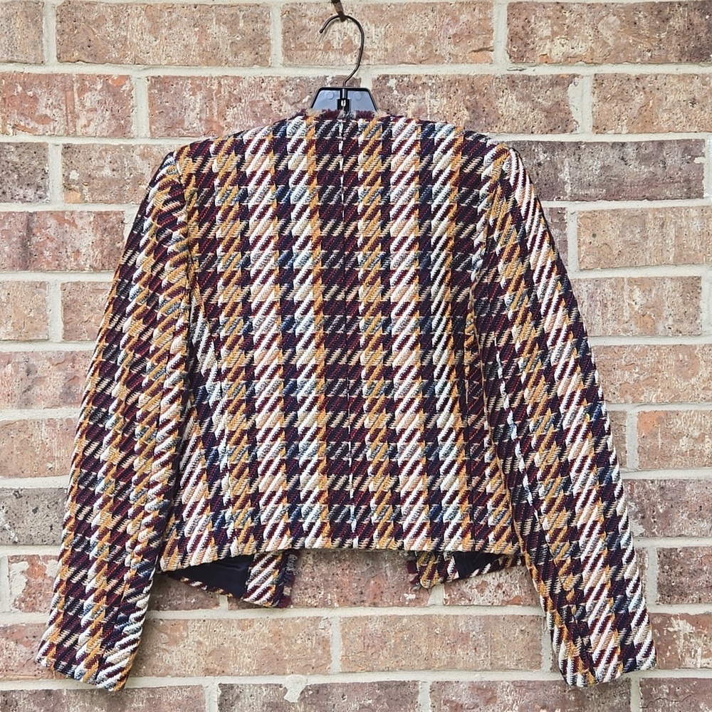 SANDRO Marianne Wool-blend Tweed Jacket Size 36 NWT - Picture 4 of 10